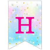 Baby Unicorn Birthday Banners バンティングフラッグ (第2の旗)