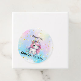 Baby Unicorn Birthday Tags フェイバータグ