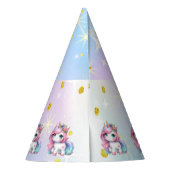 Baby Unicorn cardboard party hats パーティーハット (裏面)
