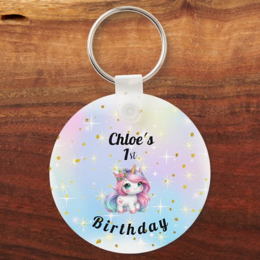  Baby Unicorn  Keychain, キーホルダー (裏面)