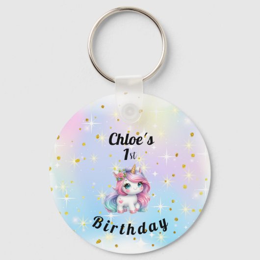  Baby Unicorn  Keychain, キーホルダー (裏面)