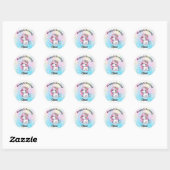 Baby Unicorn stickers ラウンドシール (シート)