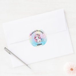 Baby Unicorn stickers ラウンドシール