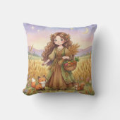 Baby Virgo Zodiac Nursery Kids クッション (正面)