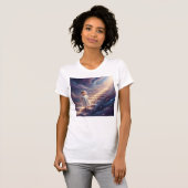 Baby Walking Up Stairs Into the Universe Love Tシャツ (正面フル)