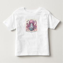 Baby Wassermann Niedliches Oktopus-Design  トドラーTシャツ