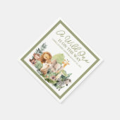 Baby Wild Animal Paper Napkin スタンダードカクテルナプキン (角)