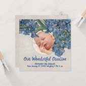 Baby With Van Gogh Irises Card カード (正面/裏面インサイチュ)