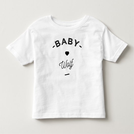 Baby wolf トドラーTシャツ (正面)