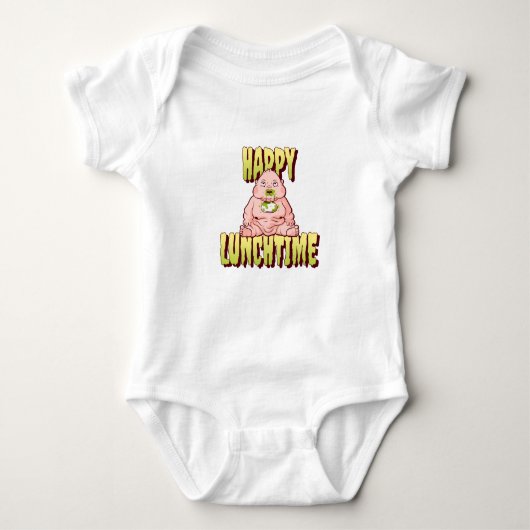 BabyAnnouncement GraphicTee ParentingHumor ベビーボディスーツ (正面)