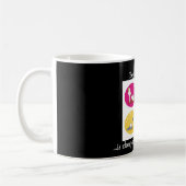 Babyboomerの花型女性歌手愛はマグに蹄鉄を打ちます コーヒーマグカップ (左)