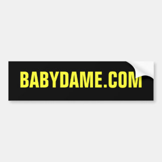 BABYDAME.COMのバンパーステッカー バンパーステッカー