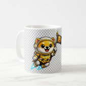 BabyDoge To The Moon コーヒーマグカップ (正面左)