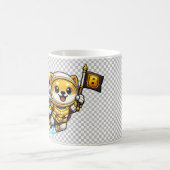 BabyDoge To The Moon コーヒーマグカップ (中央)