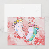 Babyfüsse Postkarte ポストカード (正面/裏面)