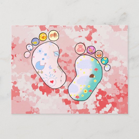 Babyfüsse Postkarte ポストカード (正面)