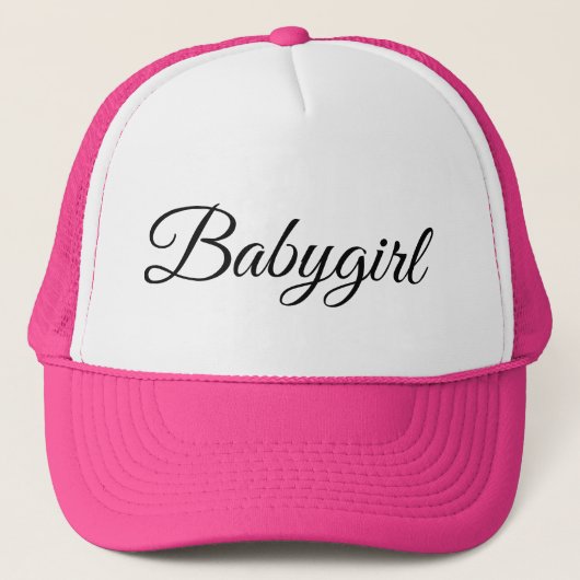 Babygirl Textography キャップ (正面)