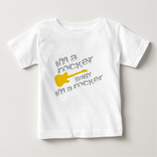 BabyImARocker.png ベビーTシャツ (正面)