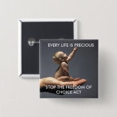 BabyinHandボタン、停止FOCA 缶バッジ (正面&裏面)