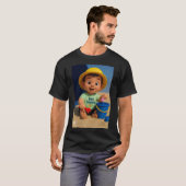 babyJoyシリーズ9 #3: Bee Happy! メンズTシャツ Tシャツ (正面フル)