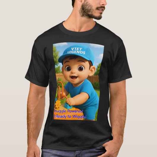 babyJoy Series 7 #VL - Snuggle Powered Men T-shirt Tシャツ (正面)