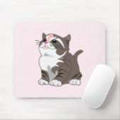 BabyKitten Mouse pad I Love Pets - Pink マウスパッド (マウス)