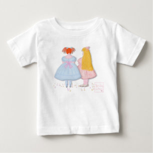 babyLaiaのベビーガール トッズラー ラフルトップス ベビーTシャツ