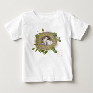 babyLaiaのベビーガール トッズラー ラフルトップス ベビーTシャツ
