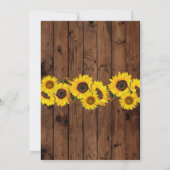 BaByQひまわりBBQベビーシャワージャールウッド招待状 招待状 (裏面)