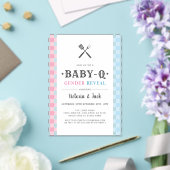 BabyQジェンダーがジンガムBBQを明らかにする アクリル招待状 (インサイチュ (ウェディング))
