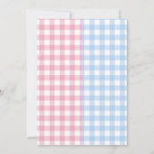 BabyQジェンダーがジンガムBBQブラックを明らかにする 招待状 (裏面)