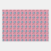 BabyQジェンダーがピンクとブルーを明らかにする ラッピングペーパーシート (正面3)