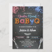 BabyQジェンダーリビール招待状 招待状 (正面)