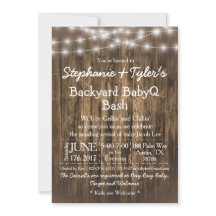 BabyQバックヤードBBQバッシュウッドベビー素朴シャワー