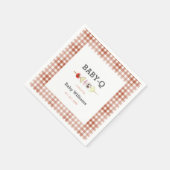 BabyQパーソナライズされた BabyShower スタンダードカクテルナプキン (角)
