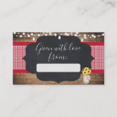 BaBYQベビーシャワーギフトラベル エンクロージャーカード (正面)