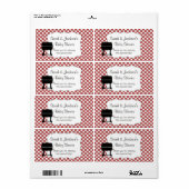 BaByQベビーシャワーbbqガスグリル好意ラベル ラベル (フルシート)