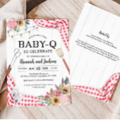 BabyQベビーシャワーBBQベビーシャワー招待状 招待状