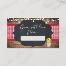 BaBYQ ベビーシャワー ギフトタグ エンクロージャーカード