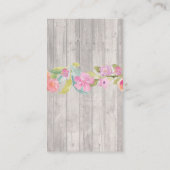 BaByQ BBQベビーシャワージャーブピンクおむつラッフル エンクロージャーカード (裏面)