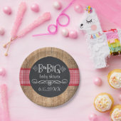 BabyQ BBQベビーシャワーパーティープレート ペーパープレート (パーティー)
