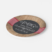 BabyQ BBQベビーシャワーパーティープレート ペーパープレート (アングル)