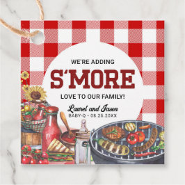 BabyQ BBQベビー素朴シャワーS'more フェイバータグ