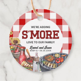 BabyQ BBQベビー素朴シャワーS'more フェイバータグ