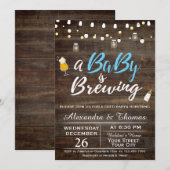 BabyQ BBQ 赤ちゃんのお披露目 シャワー招待状 招待状 (正面/裏面)