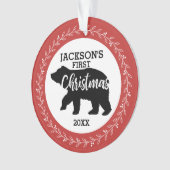 Babysの初めてのクリスマス写真 オーナメント (正面)