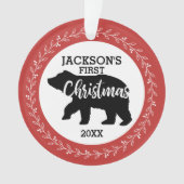 Babysの初めてのクリスマス写真 オーナメント (正面)