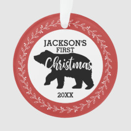 Babysの初めてのクリスマス写真 オーナメント