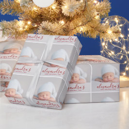 Babysの初めてのクリスマス写真 ラッピングペーパー