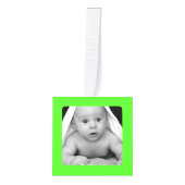 Babysの最初写真の立方体のオーナメント キューブオーナメント (正面)